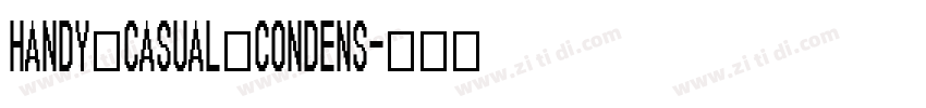 handy casual condens字体转换